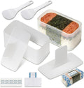 2PCS Musubi Press Mold, Spam Musubi Mold Kit - BPA-Free Non-Stick Spam Musubi Mold, Includes 5 Packaging Bags & Stickers for Hawaiian Sushi, Kimbap & Rice Press Mold
