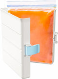 iCASA Soup Cubes Freezer Mold - 6 Cup Freezer Food Block Maker, Meal Prep Bag Container to Freeze Soups, Sauces, Leftovers & Bone Broth, Compatible with Gallon Freezer Food Storage Bag, Large