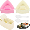 Onigiri Mold Set, 3 Pack Rice Ball Musubi Maker Press Large Triangle Rice Mold, Japanese Sushi Making Kit for Lunch Bento