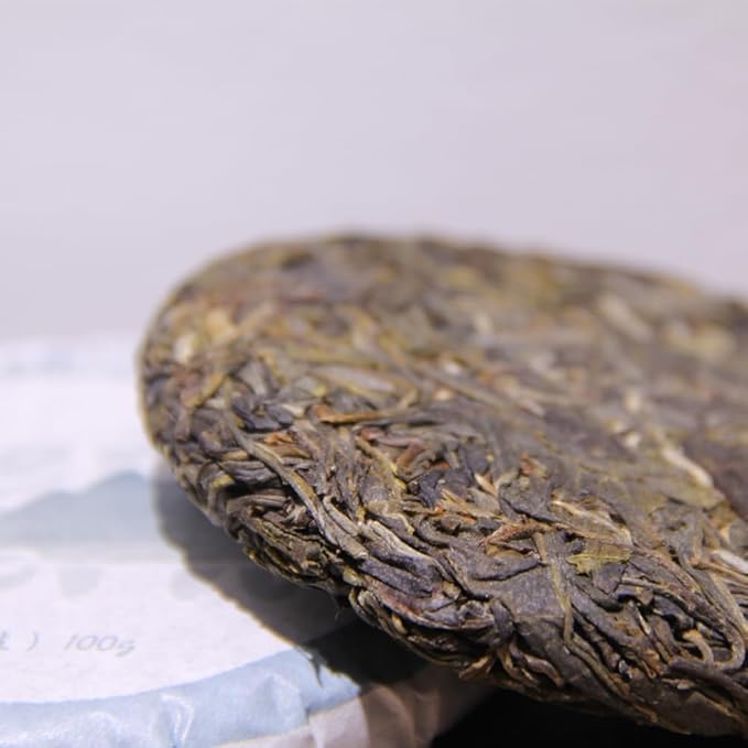LWXLJMJZC-2021yr Raw Puerh Tea Cake Sheng (uncook) Pu-erh Natural Yunnan Puer Tea-3.53oz