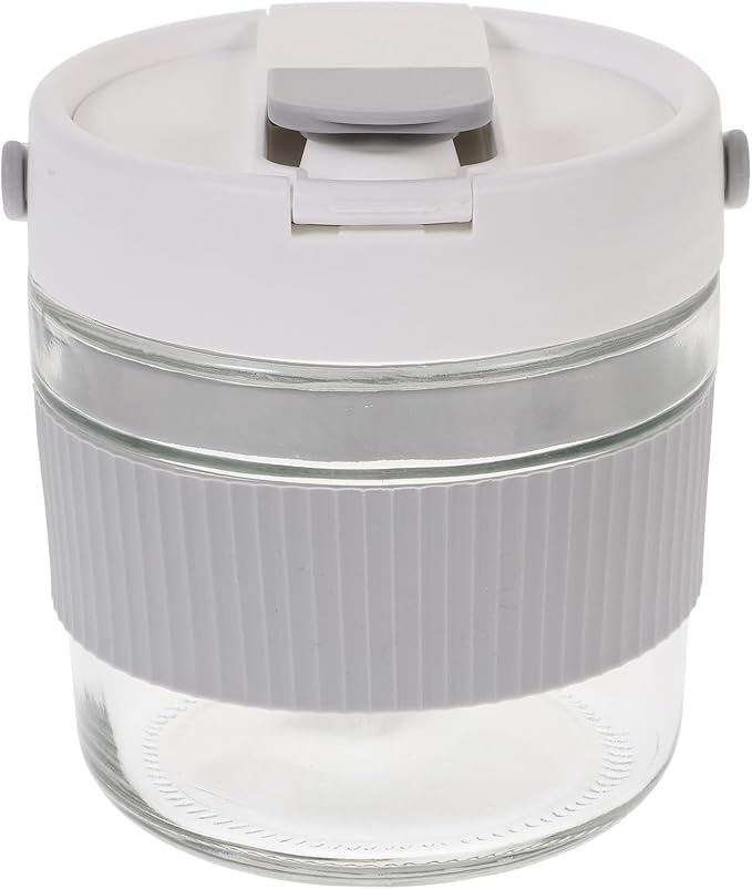 Hemobllo Thickened 900ml Fermenting Jar with Lid Gray Pickling Jar Sealing Container for Kimchi Sauerkraut Vegetable Storage and Wine Brewing