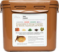 Crazy Korean Cooking Premium Kimchi, Sauerkraut Fermentation and Storage Container with Inner Vacuum Lid, Sandy Brown, 0.9 gallon (3.4 L) (0.9 Gal (3.4L) 1 PACK)