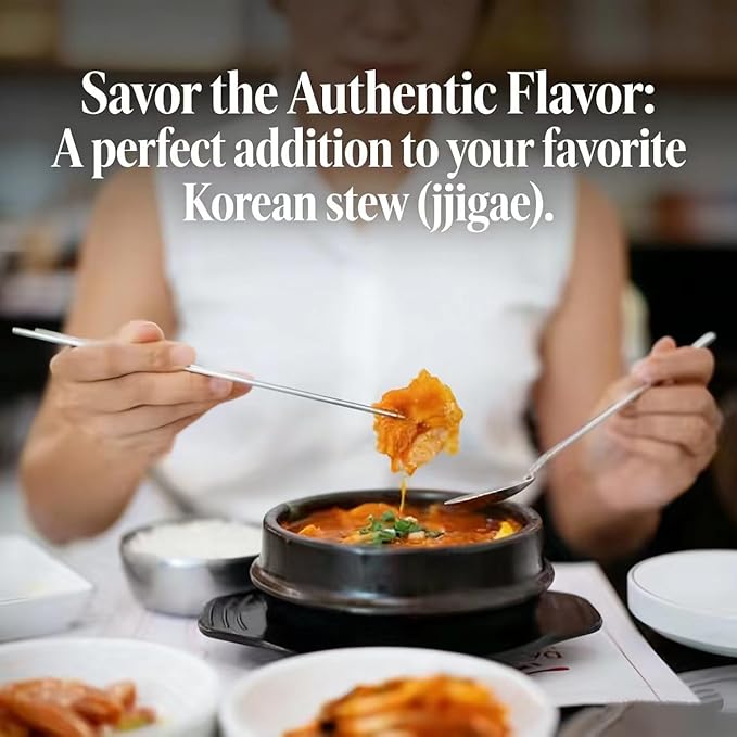 Premium Spicy Kimchi – Traditional Korean Fermented Napa Cabbage, Gluten Free/KETO/Vegan, 0g Fat & 0g Sugar, Long Shelf Life, Perfect for Ramen & Stir-Fries, 14.7 oz (418g) per Bag
