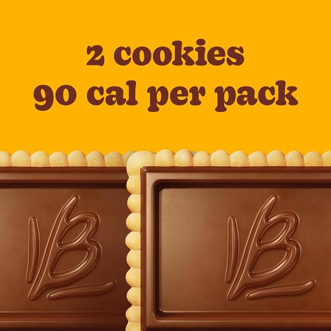 Bauducco Choco Biscuit Cookies – Crispy Chocolate-Covered Biscuits, Individually Wrapped for Snacking, Dessert, and Lunch Boxes, 25.3 oz, 40 Count (Pack of 3)
