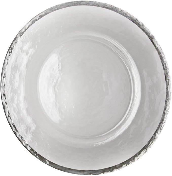 10 Strawberry Street Alpine 13" Charger Plate, Set of 4, Silver