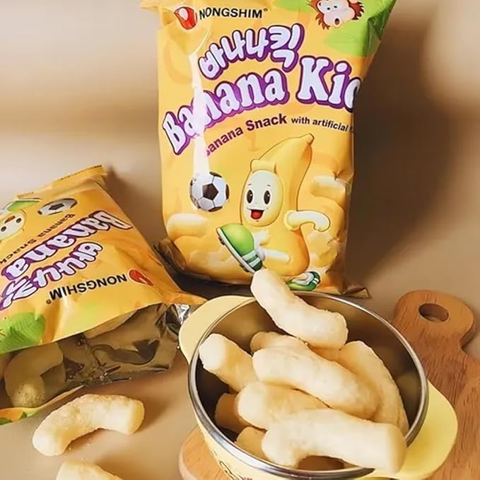 Box of Life Korean Snack Variety Pack - Banana Kick Puff Snack 1.58 oz (Pack of 3)