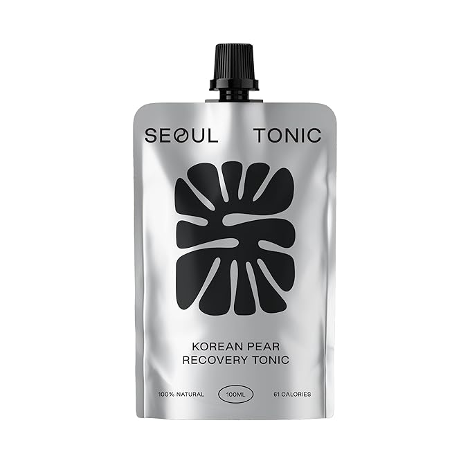Seoul Tonic Patented "Pre Party" Korean Pear Natural Tonic, Science-Backed, Patented Formula for Easier Morning,Natural Potassium & DHM (100ML) Pack of 1