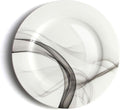IQCWOOD Fine Bone China 8" Dessert Plates 6-Piece, Lightweight & Thin Salad Cake Side Plate, Microwave & Dishwasher Safe