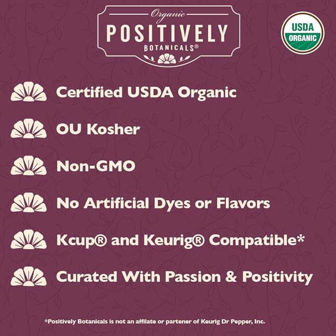 Organic Positively Botanicals Company, Ginger Root, K-Cup Compatible, 24 Pods