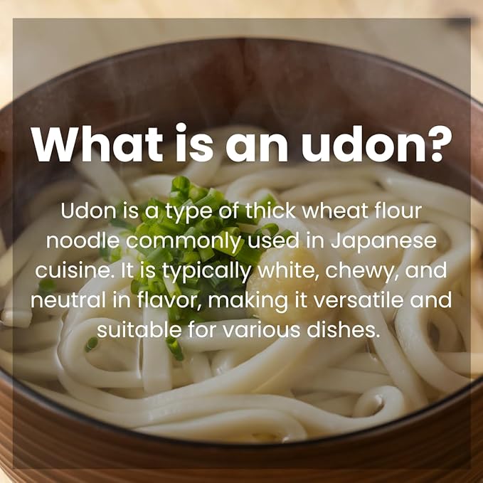 Unha’s Japanese Sanuki Fresh Udon Noodles, Jumbo Chewy Noodles, No Soup Included, Quick and Easy, 22 oz (200g × 3 Packs) Pack of 2