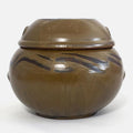 Earthenware Onggi Korean Traditional Clay Jar Ceramic Canister/Handmade Food Sauce Storage Container for Tea, Coffee Bean, Salt/Breathing Clay Pot Kimchi Fermentation Crock (No.5(H15cm))
