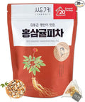 Ssanggye Red Ginseng Tangerine Peel Tea 1.5g x 20 Tea Bags Premium Herbal Tea Tangy Sweet Citrus Herb Blended Korean Oriental Daily Drink Made in Korea
