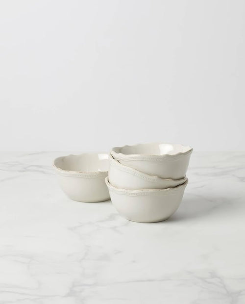 Lenox 895710 French Perle Bead All-Purpose Bowls, Set Of 4 White