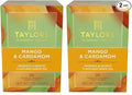 Taylors of Harrogate Mango & Cardamom Green Tea, 20 Count (Pack of 2)