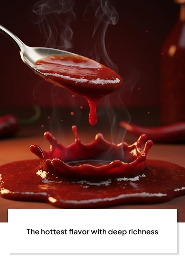 Korean Food Saudeep Korean-Style Hot Sauce, Gochujang Sauce, Warm Heat with Deep Savory Flavor, Versatile Sauce for Meat, 4.23 oz
