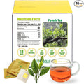 Soilmount Shou Pu-erh Tea - Traditional Chinese Tea | Box of 18 Individually Wrapped Tea Bags | Rich Aroma & Unique Flavor | Convenient Brewing