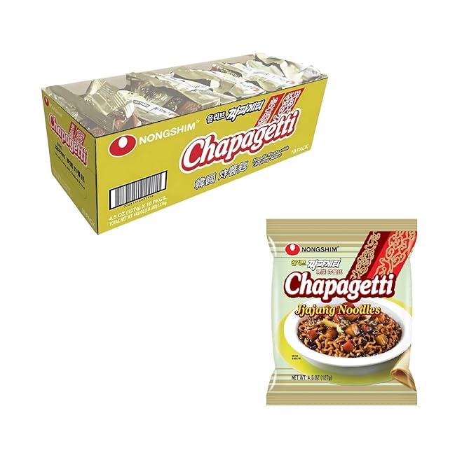 Nongshim Chapagetti Chajang Noodle, 4.5 Ounce (Pack of 10)