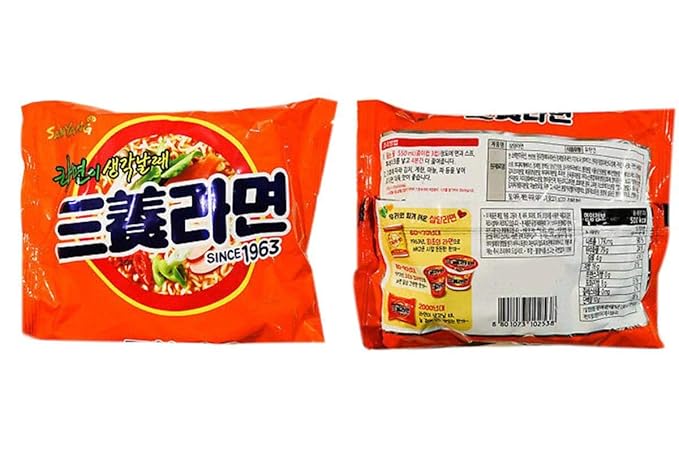 Samyang Ramen Instant Ramen Noodles (Original Flavor) - 3oz (Pack of 10)