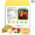 Soilmount - Hawthorn Berry Tea - |山楂|shan zha| - Pure Herbal Tea - Natural, Organic, Non-GMO, Clean Ingredients, Caffeine Free (18 Tea Bags, Box 1)