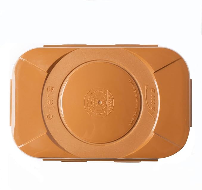 Crazy Korean Cooking Premium Kimchi, Sauerkraut Fermentation and Storage Container with Inner Vacuum Lid, Sandy Brown, 0.9 gallon (3.4 L) (0.9 Gal (3.4L) 1 PACK)
