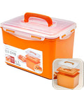 Probiotic Kimchi & Sauerkraut Container for Fresh Fermentation | Airtight Food Storage with Inner Vacuum Lid, (6.3 L) (1.66gal)