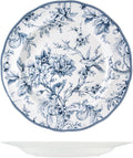 H&H Kensington Porcelain Round Plate, Blue and White, 32.5 cm, English Style