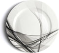 IQCWOOD Ceramic Dinner Plates Set of 6, 10.5 inch Dish Set Microwave, Oven and Dishwasher Safe, Scratch Resistant, Kitchen Porcelain Serving Dishes, White Dinner Plates Restaurant Dishes