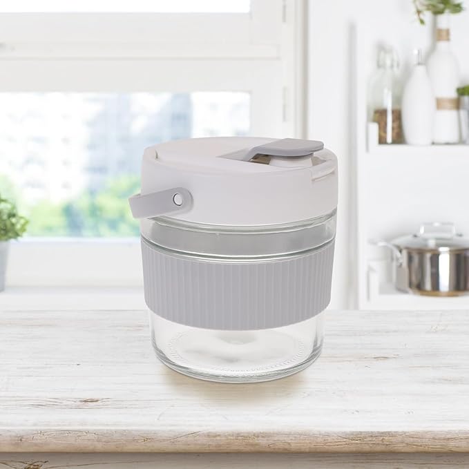 Hemobllo Thickened 900ml Fermenting Jar with Lid Gray Pickling Jar Sealing Container for Kimchi Sauerkraut Vegetable Storage and Wine Brewing
