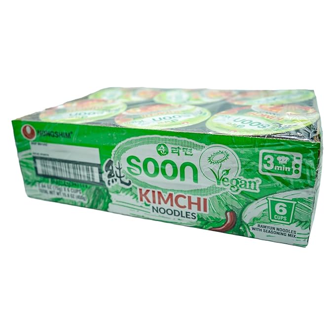 Nongshim Soon Kimchi Noodle Cup,2.64 Ounce,(Pack of 12)