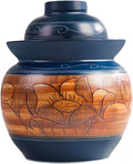 Kimchi Jar Ceramic Pickle Jar with Lids,Sourdough Crock with Lid,Kimchi Containers,Fermentation Jars Ceramic Pots, Sealed Fermentation Jars with Lids, -1.5Kg
