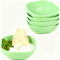 Dipping Bowls, Wheat Straw Bowls Set of 5-4.5 OZ Unbreakable Dipping Cups for Side Dish, Ketchup, Soy, BBQ, Dessert, Sushi, Party, Condiments Serving (5 Green)