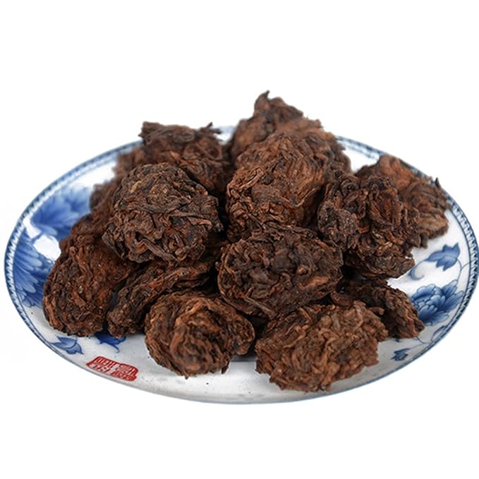 oriarmcha 2010 Lao Cha Tou Ripe Pu-erh Tea 3.53oz (100g) - Ripened Aged Puerh Old Tea Nuggets - Menghai Shu Puerh from Ancient Trees
