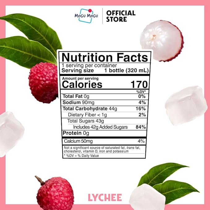 Mogu Mogu Lychee Juice Drink (6 Bottles) with Limited Edition Cooler Bag – Chewy & Fun Lychee Juice with Nata de Coco | Refreshing Drink for Kids & Adults | Ready to Drink Beverage Set