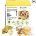 Soilmount - Ginger Tea - |Ginger Root|姜|jiang| - Pure Herbal Tea - Natural, Organic, Non-GMO, Clean Ingredients, Caffeine Free (18 Tea Bags, Box 1)