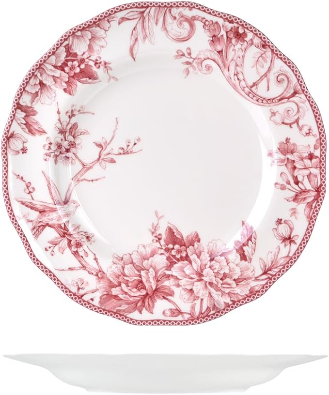 H&h Set of 6 Piatti Piani Primrose in Porcellana cm 27.5