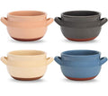 Vumdua French Onion Soup Bowls, 16 oz French Onion Soup Crocks with Handles for Chilli, Cereal, Cereal, Pot Pies, Oven, Broil & Dishwasher Safe, Multicolor, Set of 4