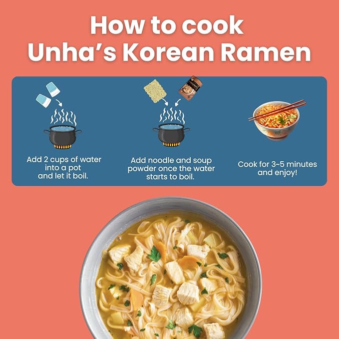 Korean Chicken Ramen Soup Powder - Instant Ramen Soup Seasoning Chicken Flavor, Umami Flavor, 5.29oz pack, product of Korea