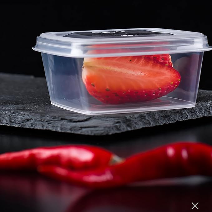 Square-shaped Disposable Sauce Cup Set - All-in-One Design with 4 Size Options, Convenient for Carrying and Use (1 oz.)