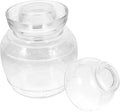 TOYANDONA Glass Fermenting Jar with Lid 3lb Thickened Airtight Kimchi Pickling Jar Food Storage Container for Home Kitchen Fermentation