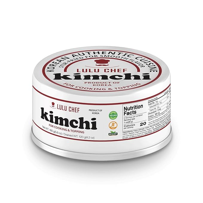 Lulu Chef Canned Kimchi (1 Can, 5.6 oz)