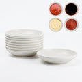 PYRMONT Wheat Straw Dip Bowls 2 OZ Dipping Sauce Bowls Set of 8 Unbreakable Sauce Bowls for Ketchup,Salsa,Microwave & Dishwasher Safe Condiment Bowls for Kitchen,BBQ,RV,Party-White