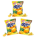 Korean Fruit Jelly Candy – Assorted Chewy Gummy Snacks – 3 Fruity Flavors (Grape, Lychee, Mango) – Individually Wrapped – Perfect for Kids & Adults – 알맹이젤리 (Mango–2.86oz(81g) × 3pack)