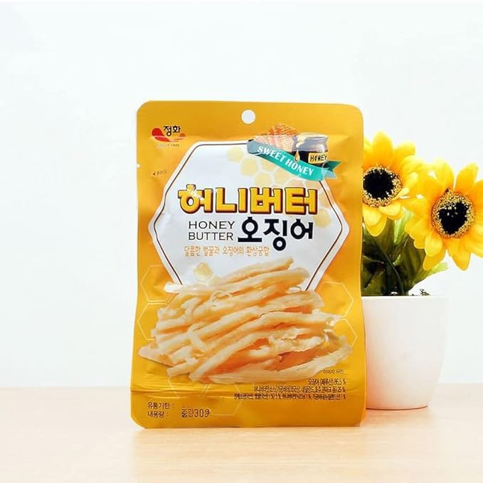 K-Herb Dried Squid – Korean Squid Flavorful Grilled Soft Butter Korean Dried Squid (Butter Squid 3Pack)