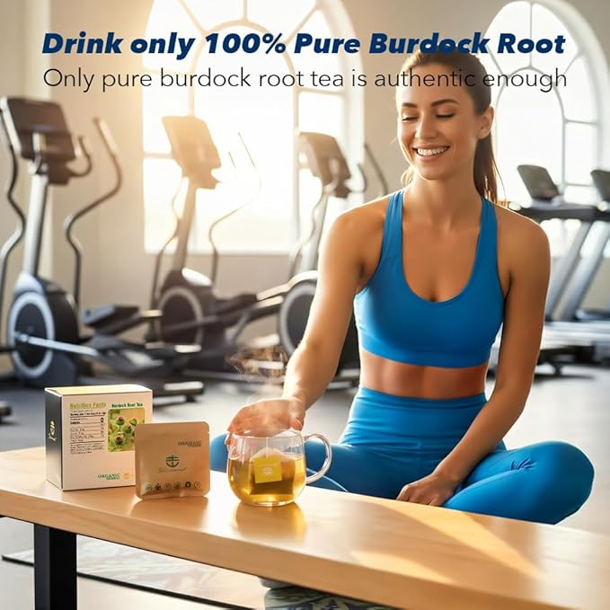 Soilmount - Burdock Root Tea - Pure Herbal Tea - Natural, Organic, Non-GMO, Clean Ingredients, Caffeine Free (18 Tea Bags, Box 1)