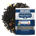 Organic Positively Tea Company, Juicy Peach Black Tea, Loose Leaf, 16 Ounce