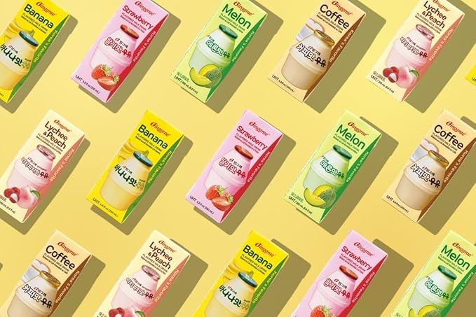Binggrae Banana Flavored Milk Drink – Sweet and Creamy Korean Beverage – Shelf-Stable 6.8 fl oz Cartons – Pack of 6