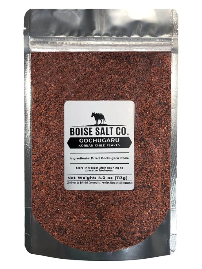 Boise Salt Co. Korean Gochugaru Chile Flakes – 4 ounce Re-sealable Pouch