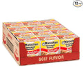 Maruchan Instant Lunch Ramen Noodles, Beef Flavor – Japanese-Style Instant Noodle Soup, Easy Meal Ready in 3 Minutes – 2.25 Oz. (12 Pack)