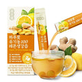 [14 Sticks] Organic 100% Pure NFC Lemon Ginger Juice Sticks – 15g Each – Balanced 50/50 Blend, Cold Pressed, Non-GMO, No Sugar Added