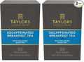 Taylors of Harrogate Decaffeinated Breakfast,Black Tea,Pillow Bags,Rich,Bright & Balanced,Decaffeinated,Enjoy Hot or Iced,50 Teabags,50 Count (Pack of 2)